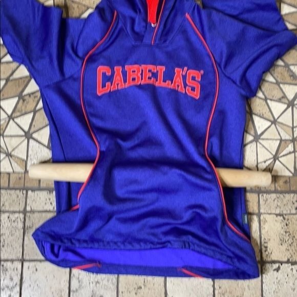 Cabela’s Womens Long Sleeve Polyester Hoodie Sweater Blue Size Medium - Picture 6 of 14